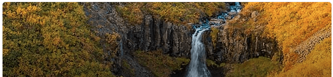waterfall in Skaftafell