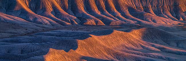 sandstone formations in the badlands near Caineville